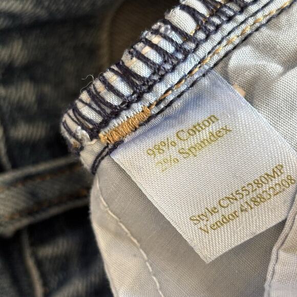 Caslon Womens Y2K Straight Leg Jeans 12 Petite 30x28 Blue Denim Cotton Stretch - Picture 10 of 12